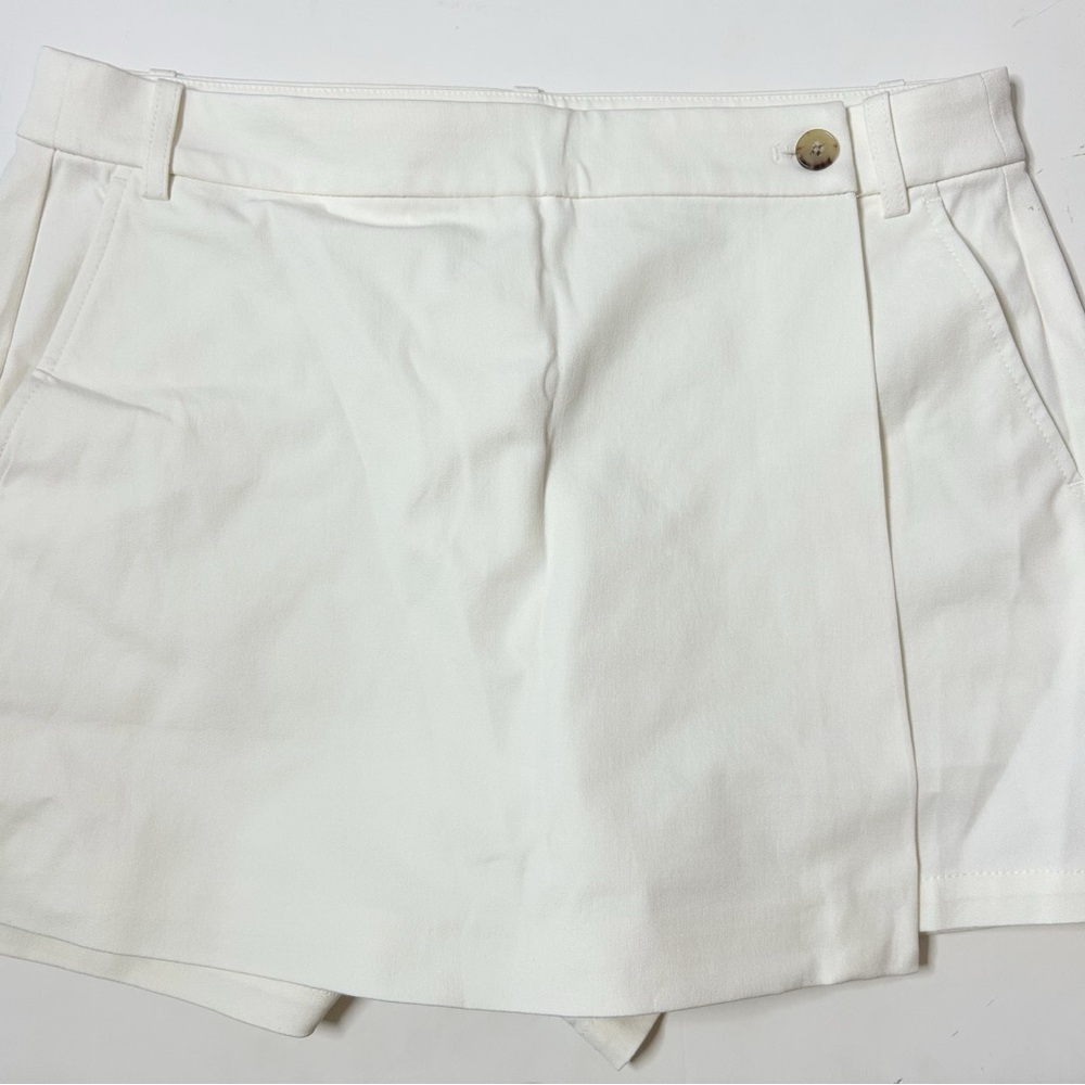 NWT J.Crew Wrap-front skort in bi-stretch cotton blend (size 10) - Picture 7 of 12
